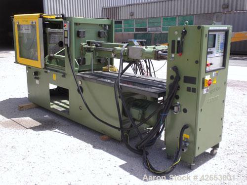Used Arburg Allrounder Injection Mold Machine, model 370 M 800-225, 81.5 ton (800 Kn) clamping force. Approximate 4.27 ounce shot. Opening stroke maximum 500mm (19.6’’), mould installation height min...
