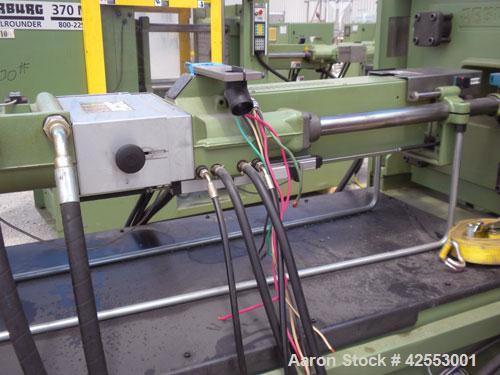 Used Arburg Allrounder Injection Mold Machine, model 370 M 800-225, 81.5 ton (800 Kn) clamping force. Approximate 4.27 ounce shot. Opening stroke maximum 500mm (19.6’’), mould installation height min...
