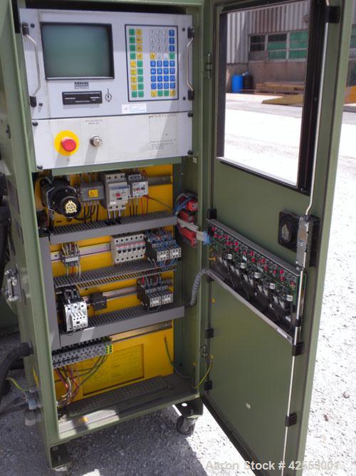 Used Arburg Allrounder Injection Mold Machine, model 370 M 800-225, 81.5 ton (800 Kn) clamping force. Approximate 4.27 ounce shot. Opening stroke maximum 500mm (19.6’’), mould installation height min...