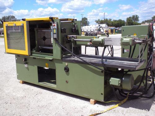 Used Arburg Allrounder Injection Mold Machine, model 370 M 800-225, 81.5 ton (800 Kn) clamping force. Approximate 4.27 ounce shot. Opening stroke maximum 500mm (19.6’’), mould installation height min...