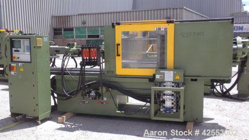 Used Arburg Allrounder Injection Mold Machine, model 370 M 800-225, 81.5 ton (800 Kn) clamping force. Approximate 4.27 ounce shot. Opening stroke maximum 500mm (19.6’’), mould installation height min...