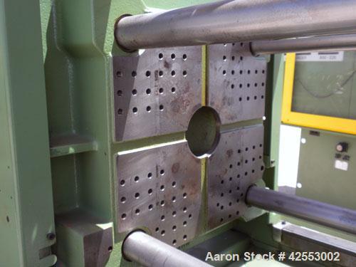 Used Arburg Allrounder Injection Mold Machine, model 370 M 800-225, 81.5 ton (800 Kn) clamping force. Approximate 4.27 ounce shot. Opening stroke maximum 500mm (19.6’’), mould installation height min...