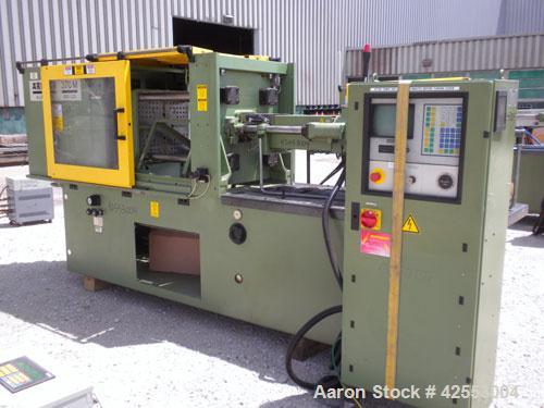 Used Arburg Allrounder Injection Mold Machine, model 370 M 800-225, 81.5 ton (800 Kn) clamping force. Approximate 4.27 ounce shot. Opening stroke maximum 500mm (19.6’’), mould installation height min...