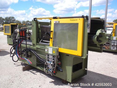 Used Arburg Allrounder Injection Mold Machine, model 420 M 1000-250, 101.9 ton (1000 Kn) clamping force. Approximate 4.27 ounce shot. Opening stroke maximum 500mm (19.6’’), mould installation height ...