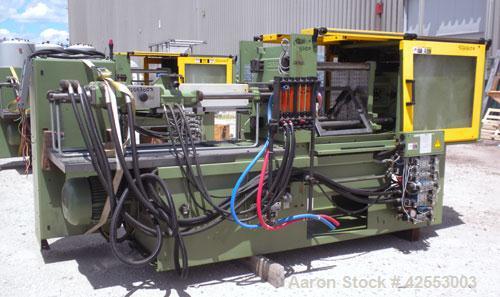 Used Arburg Allrounder Injection Mold Machine, model 420 M 1000-250, 101.9 ton (1000 Kn) clamping force. Approximate 4.27 ounce shot. Opening stroke maximum 500mm (19.6’’), mould installation height ...