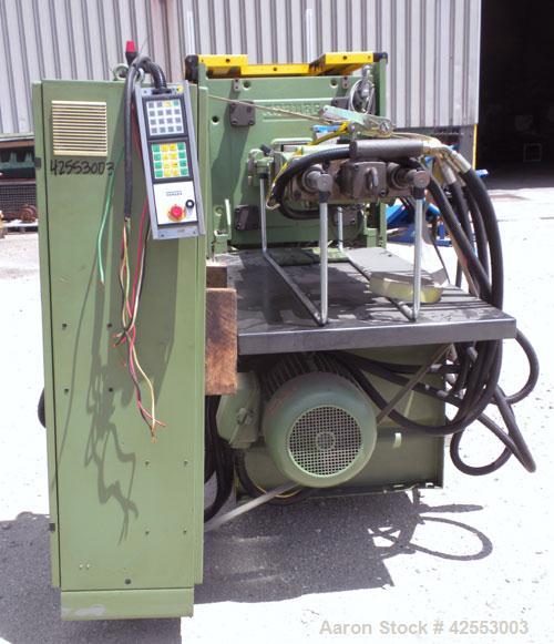 Used Arburg Allrounder Injection Mold Machine, model 420 M 1000-250, 101.9 ton (1000 Kn) clamping force. Approximate 4.27 ounce shot. Opening stroke maximum 500mm (19.6’’), mould installation height ...