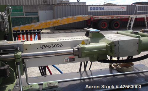 Used Arburg Allrounder Injection Mold Machine, model 420 M 1000-250, 101.9 ton (1000 Kn) clamping force. Approximate 4.27 ounce shot. Opening stroke maximum 500mm (19.6’’), mould installation height ...