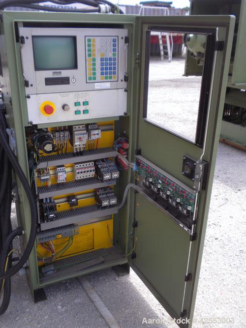 Used Arburg Allrounder Injection Mold Machine, model 420 M 1000-250, 101.9 ton (1000 Kn) clamping force. Approximate 4.27 ounce shot. Opening stroke maximum 500mm (19.6’’), mould installation height ...