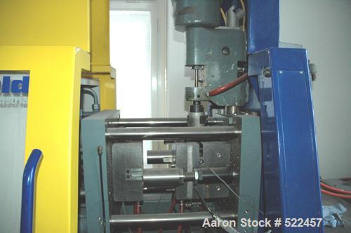 USED: Battenfeld injection compression molding machine, type BA200.Table size 15.6" x 15.6" (400mm x 400mm). Clamping force 20 tons (200Kn). (1) Arburg 0.47" (12mm) diameter plunger. (1) Battenfeld U...
