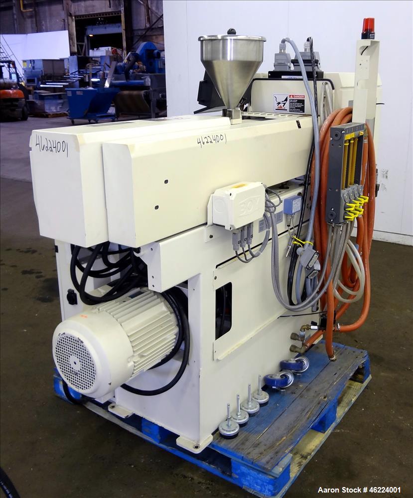 Used Boy Injection Molder, Model 12M. Approximate 13 tons. 160 BAR. Distance Between Tie Bars 259mm. Tie Bar Diameter 35mm. Maximum Plate Distance 300mm. Minimum Plate Distance 100mm. Screw Diameter ...
