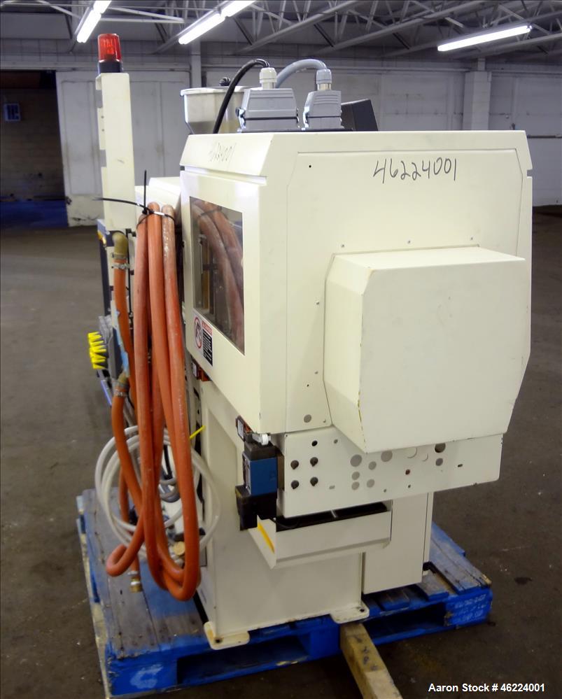 Used Boy Injection Molder, Model 12M. Approximate 13 tons. 160 BAR. Distance Between Tie Bars 259mm. Tie Bar Diameter 35mm. Maximum Plate Distance 300mm. Minimum Plate Distance 100mm. Screw Diameter ...