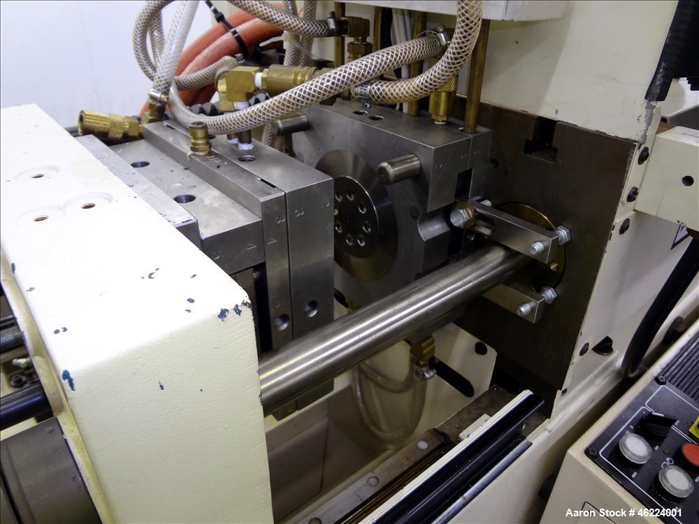 Used Boy Injection Molder, Model 12M. Approximate 13 tons. 160 BAR. Distance Between Tie Bars 259mm. Tie Bar Diameter 35mm. Maximum Plate Distance 300mm. Minimum Plate Distance 100mm. Screw Diameter ...
