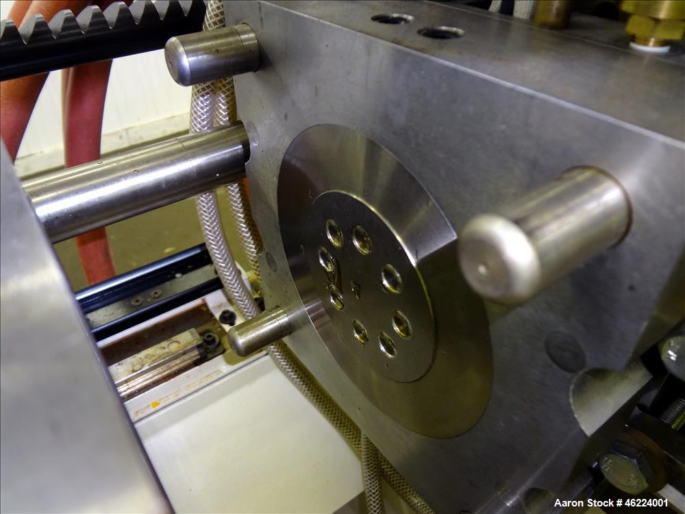 Used Boy Injection Molder, Model 12M. Approximate 13 tons. 160 BAR. Distance Between Tie Bars 259mm. Tie Bar Diameter 35mm. Maximum Plate Distance 300mm. Minimum Plate Distance 100mm. Screw Diameter ...
