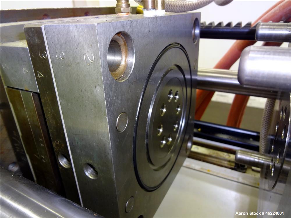 Used Boy Injection Molder, Model 12M. Approximate 13 tons. 160 BAR. Distance Between Tie Bars 259mm. Tie Bar Diameter 35mm. Maximum Plate Distance 300mm. Minimum Plate Distance 100mm. Screw Diameter ...
