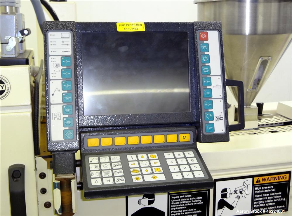 Used Boy Injection Molder, Model 12M. Approximate 13 tons. 160 BAR. Distance Between Tie Bars 259mm. Tie Bar Diameter 35mm. Maximum Plate Distance 300mm. Minimum Plate Distance 100mm. Screw Diameter ...