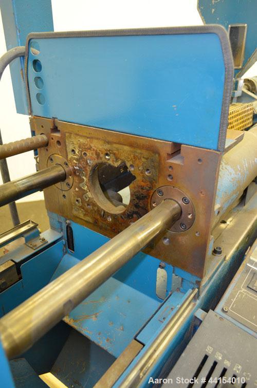 Used Boy Machines 22 S Dipronic Horizontal Injection Molder, 22 Tons, Model 220-52. Approximate 1.12 oz. shot size. Maximum platen daylight 15.75", maximum opening stoke (adjustable) 7.87", minimum m...