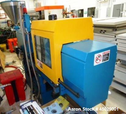 Used Boy Machines 25 M Horizontal Injection Molder, 25 Tons, Model 25 M. Maximum injection volume 2.43 oz, maximum opening stroke 200mm, maximum distance between 40mm diameter tie bars 254mm x 254mm,...
