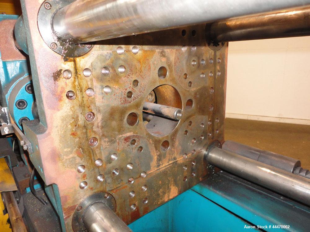 Used Boy Machines 50M Horizontal Injection Molder, 50 Tons, Model 50M. Maximum injection volume 29 oz., maximum opening stoke 13.7”, plate distance 0.8” to 23.6”, clear width between 2.16” diameter t...