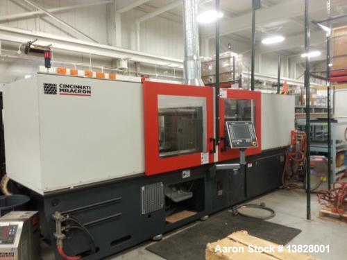 Used - 2011 Cincinnati, Model EE175 175 Ton Electric Mold Machine. 9.7oz shot, tie bar spacing: 20.47" x 20.47". Platen size: 30.70" x 31.10". Daylight: 40.55" , clamp stroke: 17.32". Mold thickness:...