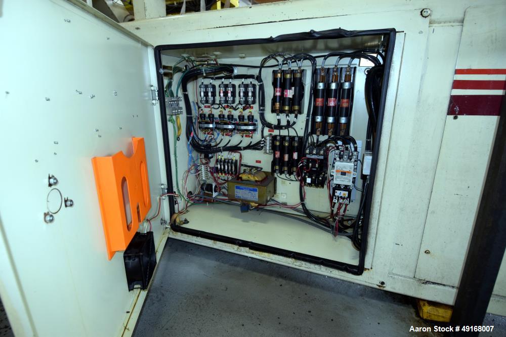 Used Cincinnati Milacron Vista Horizontal Injection Molder, 300 Ton, Model 300-21. Clamp force approximate 300 tons, approximate maximum daylight 48", approximate platen size 36.8” x 36.2”, approxima...