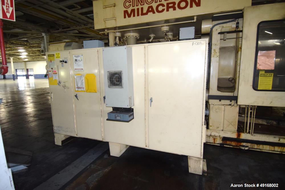 Used Cincinnati Milacron Horizontal Injection Molder, 700 Ton, Model 700-70 H/P. Clamp force approximate 700 tons, approximate maximum daylight 70", approximate platen size 54.5" x 54.5", approximate...