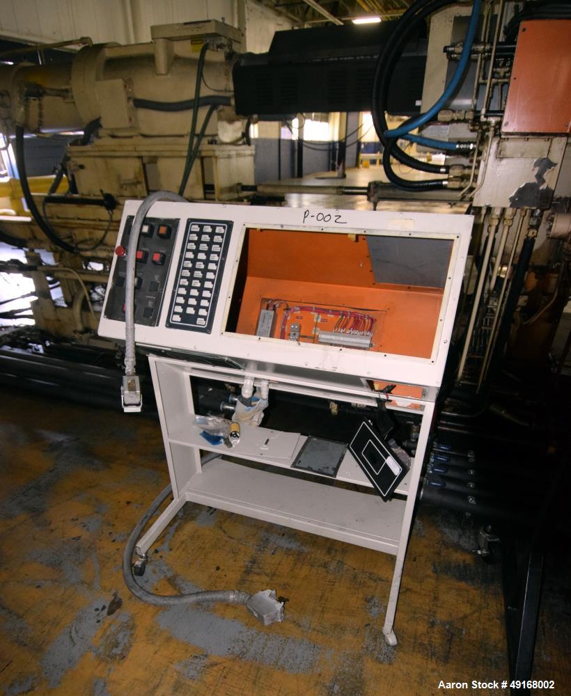 Used Cincinnati Milacron Horizontal Injection Molder, 700 Ton, Model 700-70 H/P. Clamp force approximate 700 tons, approximate maximum daylight 70", approximate platen size 54.5" x 54.5", approximate...