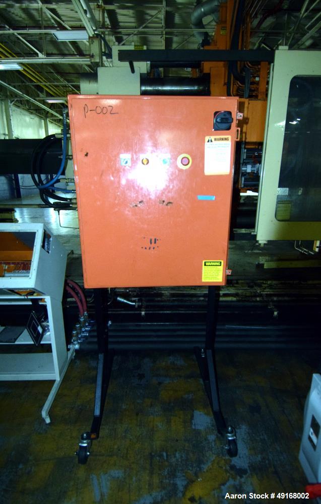 Used Cincinnati Milacron Horizontal Injection Molder, 700 Ton, Model 700-70 H/P. Clamp force approximate 700 tons, approximate maximum daylight 70", approximate platen size 54.5" x 54.5", approximate...