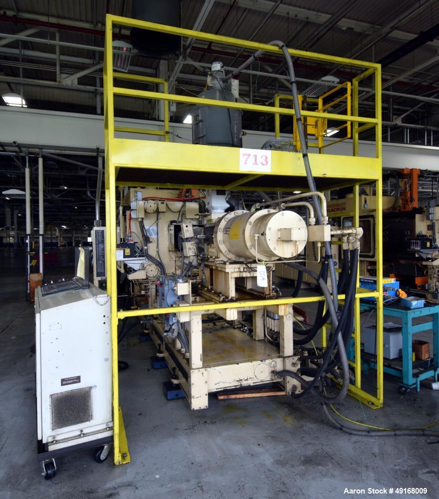 Used Cincinnati Milacron Horizontal Injection Molder, 375 Ton, Model H375-32 E/P-E/D. Clamp force approximate 375 tons, approximate maximum daylight 39.50", approximate platen size 47” x 47”, approxi...