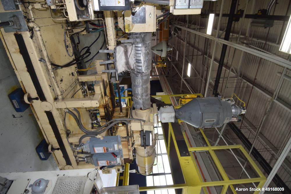 Used Cincinnati Milacron Horizontal Injection Molder, 375 Ton, Model H375-32 E/P-E/D. Clamp force approximate 375 tons, approximate maximum daylight 39.50", approximate platen size 47” x 47”, approxi...