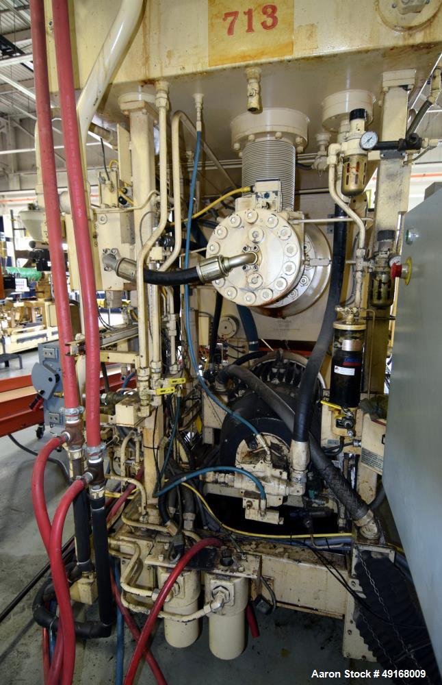 Used Cincinnati Milacron Horizontal Injection Molder, 375 Ton, Model H375-32 E/P-E/D. Clamp force approximate 375 tons, approximate maximum daylight 39.50", approximate platen size 47” x 47”, approxi...