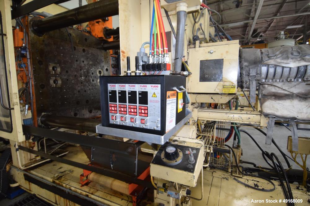 Used Cincinnati Milacron Horizontal Injection Molder, 375 Ton, Model H375-32 E/P-E/D. Clamp force approximate 375 tons, approximate maximum daylight 39.50", approximate platen size 47” x 47”, approxi...