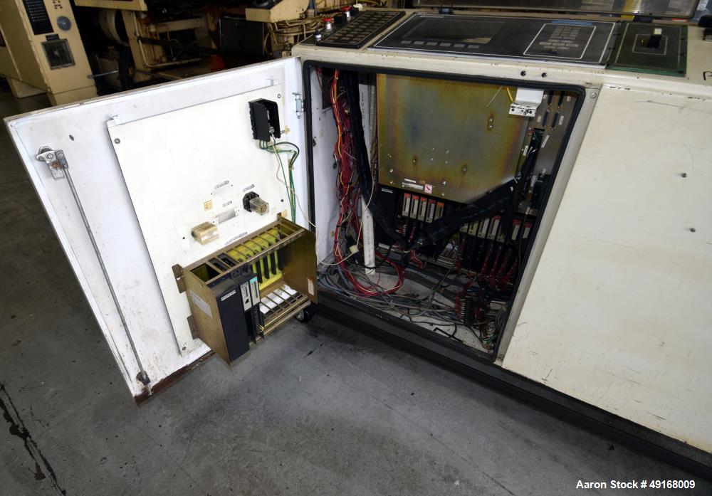 Used Cincinnati Milacron Horizontal Injection Molder, 375 Ton, Model H375-32 E/P-E/D. Clamp force approximate 375 tons, approximate maximum daylight 39.50", approximate platen size 47” x 47”, approxi...