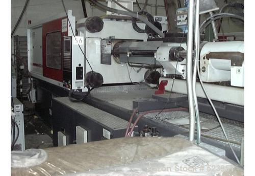 USED: Cincinnati Milacron 310 ton, model MT310-29, injection molding machine, 26 oz. Clamp stroke 22.8". Platen size 37" x 47". Tie bar spacing 26" x 36". Min/max mold height 7.9"/25.6". Clamp stroke...