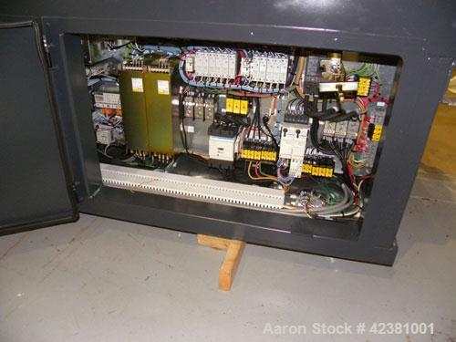 Used Milacron Powerline Multi-Component Two Platen Injection Molder, 330 Ton, Model NT330-8-7.6. Clamp force 330 ton, clamp stroke 600mm, maximum daylight 1525mm. Mold height maximum 670mm to 925mm, ...