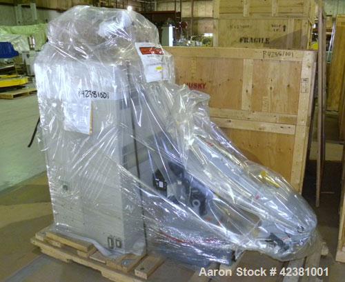 Used Milacron Powerline Multi-Component Two Platen Injection Molder, 330 Ton, Model NT330-8-7.6. Clamp force 330 ton, clamp stroke 600mm, maximum daylight 1525mm. Mold height maximum 670mm to 925mm, ...