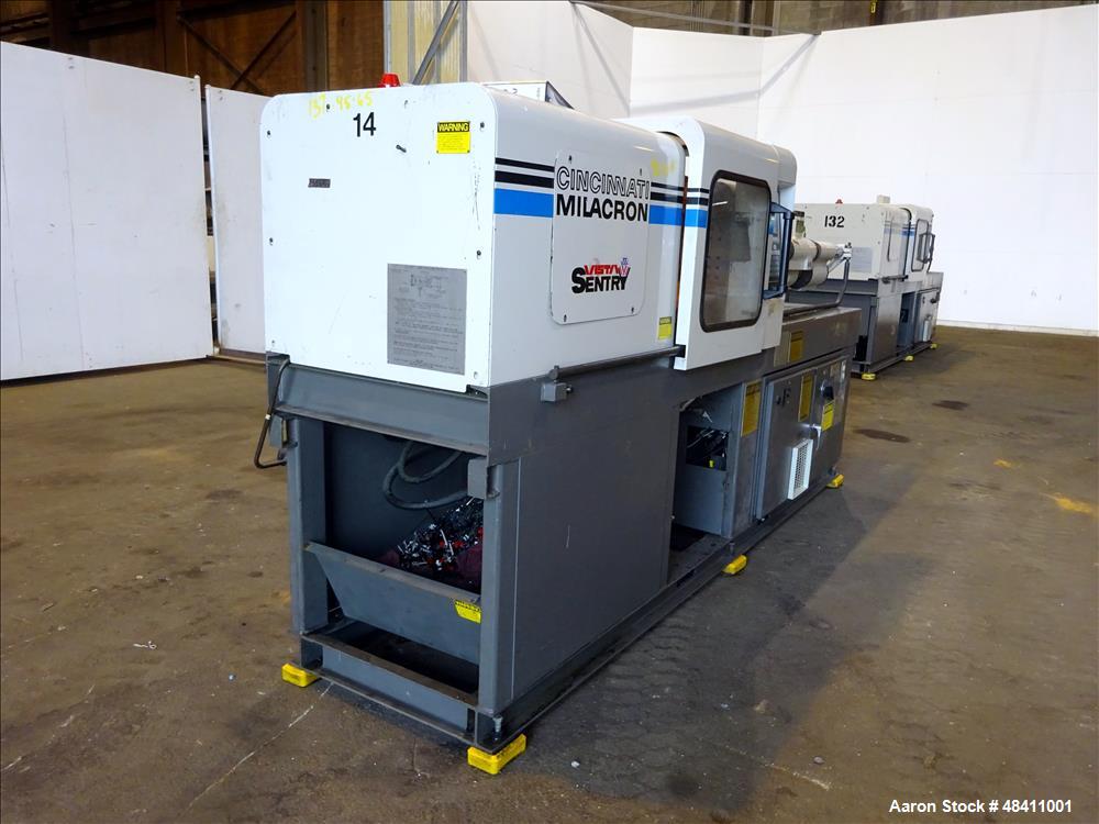 Used- Cincinnati Milacron Vista V Series Injection Molder, 55 Ton.