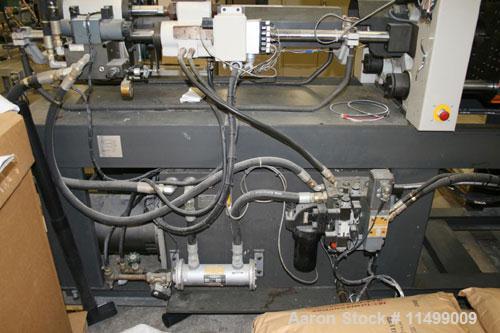 Used-55 Ton Cincinnati Milacron Model VST55, 2.27 oz, 1992. Clamp style toggle, shot size 2.27 oz, tie bar space 12.8" x 12....