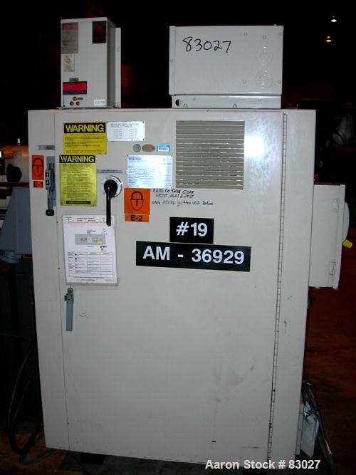 Used Cincinnati 110 Ton Toggle Injection Molding Machine, Model VT110-10. Platen size 24.8" x 22.8". Distance between 2.8" diameter tie bars 14.2" left to right x 16.1" top to bottom. Max daylight 27...