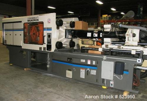 USED: Cincinnati Milacron 440 ton, model VT440-54, injection moldingmachine, 54 oz. Manufactured 1997. Tie bar spacing 28.9" x 28.9".Platen 39.4" x 39.4". Tie bar spacing 28.9" x 28.9". Clamp toggle,...