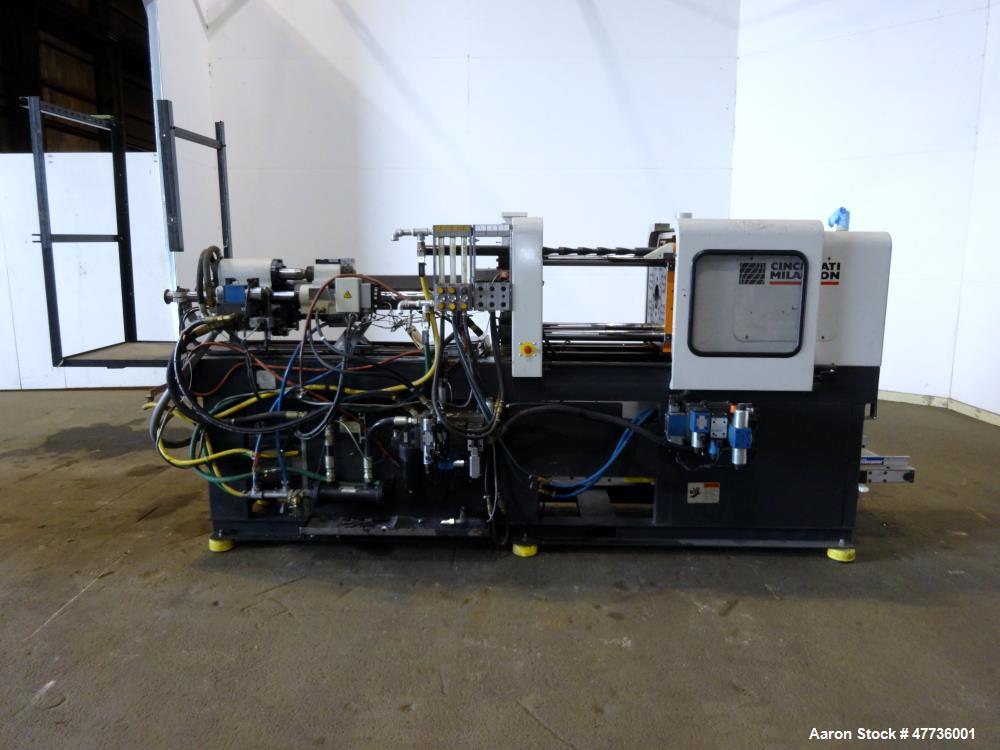 Used Cincinnati Milacron Vista 55 Ton Injection Molding Machine, Model VSX55, 4.44 OZ, 1998 Vintage.