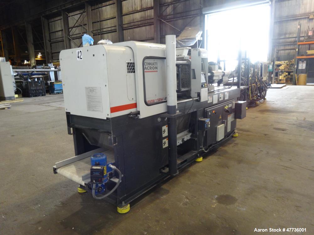 Used Cincinnati Milacron Vista 55 Ton Injection Molding Machine, Model VSX55, 4.44 OZ, 1998 Vintage.