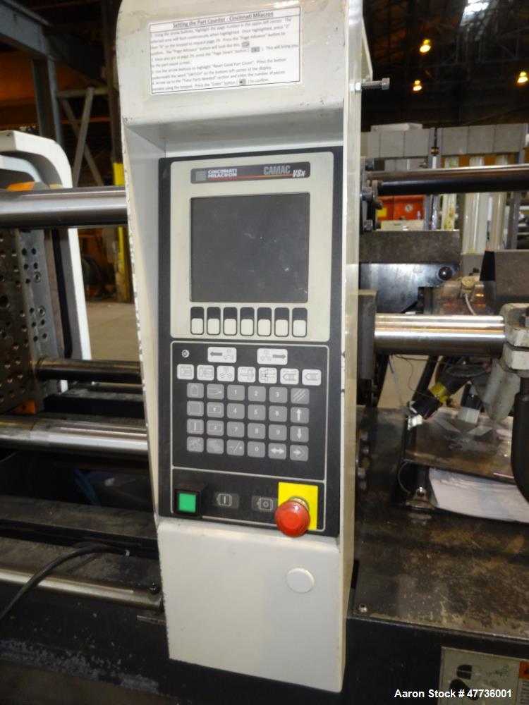 Used Cincinnati Milacron Vista 55 Ton Injection Molding Machine, Model VSX55, 4.44 OZ, 1998 Vintage.