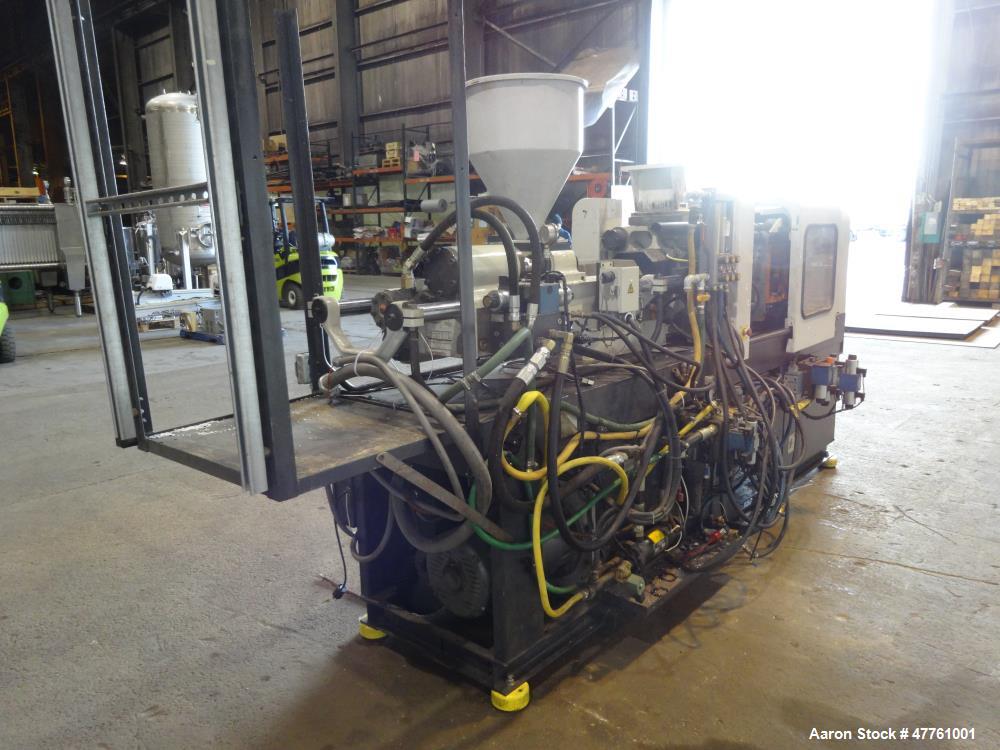 Used Cincinnati Milacron Vista 55 Ton Injection Molding Machine, Model VSX55, 4.44 OZ, 1998 Vintage.