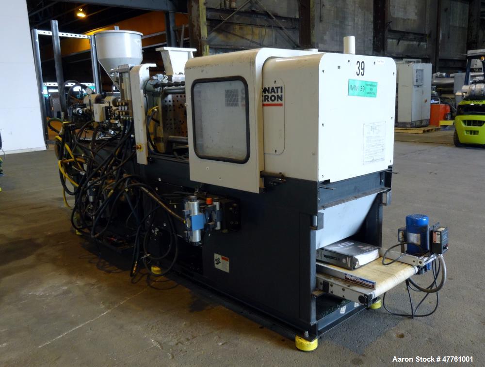 Used Cincinnati Milacron Vista 55 Ton Injection Molding Machine, Model VSX55, 4.44 OZ, 1998 Vintage.