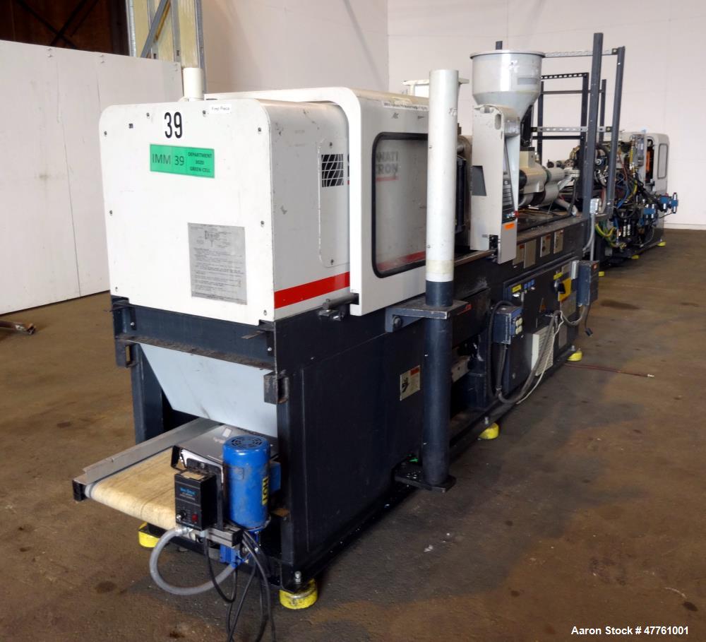 Used Cincinnati Milacron Vista 55 Ton Injection Molding Machine, Model VSX55, 4.44 OZ, 1998 Vintage.
