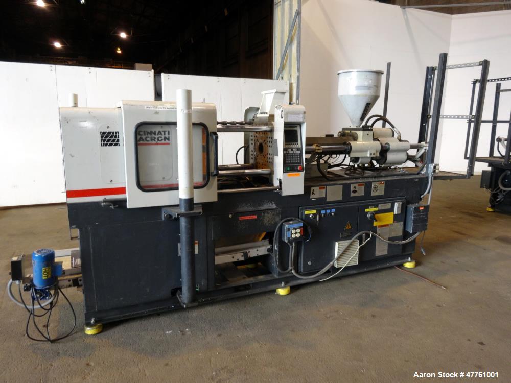 Used Cincinnati Milacron Vista 55 Ton Injection Molding Machine, Model VSX55, 4.44 OZ, 1998 Vintage.