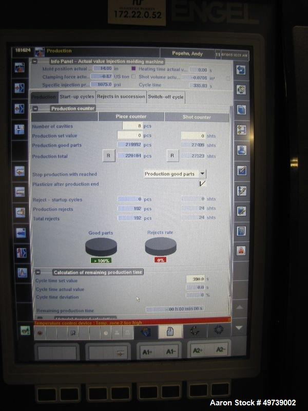 Used Engel 440 Ton Rubber Injection Molding Machine, Model Elast 2000/440H.