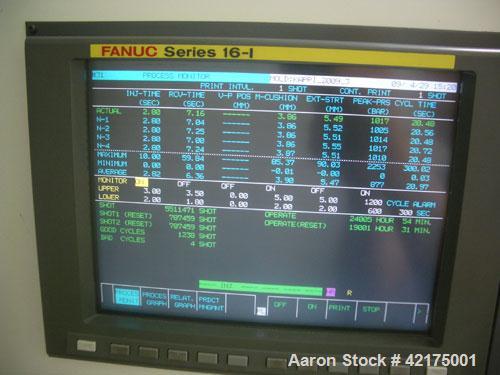 Used Fanuc Roboshot 100 Ton Injection Molding Machine, type Alpha-100C with 28 mm screw. Includes transformer for 380V input power, core pull control, (2) Regloplas mold heaters, 32 mm screw and ther...