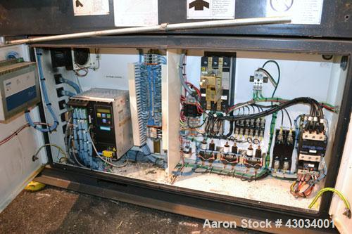 Used Ferromatik Milacron Vista V Series Toggle Injection Molder, 85 Ton, Model VV-85-4.44. Clamp stroke 11", maximum daylight 24". Mold height maximum/minimum 13"/4.9". Platen size 22" x 19.7". Tie r...
