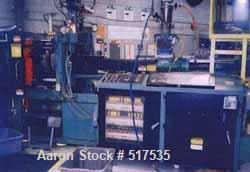 USED: HPM/ New Britain model 150TP9 injection molding machine. Clamp force 150 tons, clamp type toggle, shot size 9 oz. Platen dimensions (HxV): 26.2" x 24.2". Distance between tie bars (HxV): 18" x ...